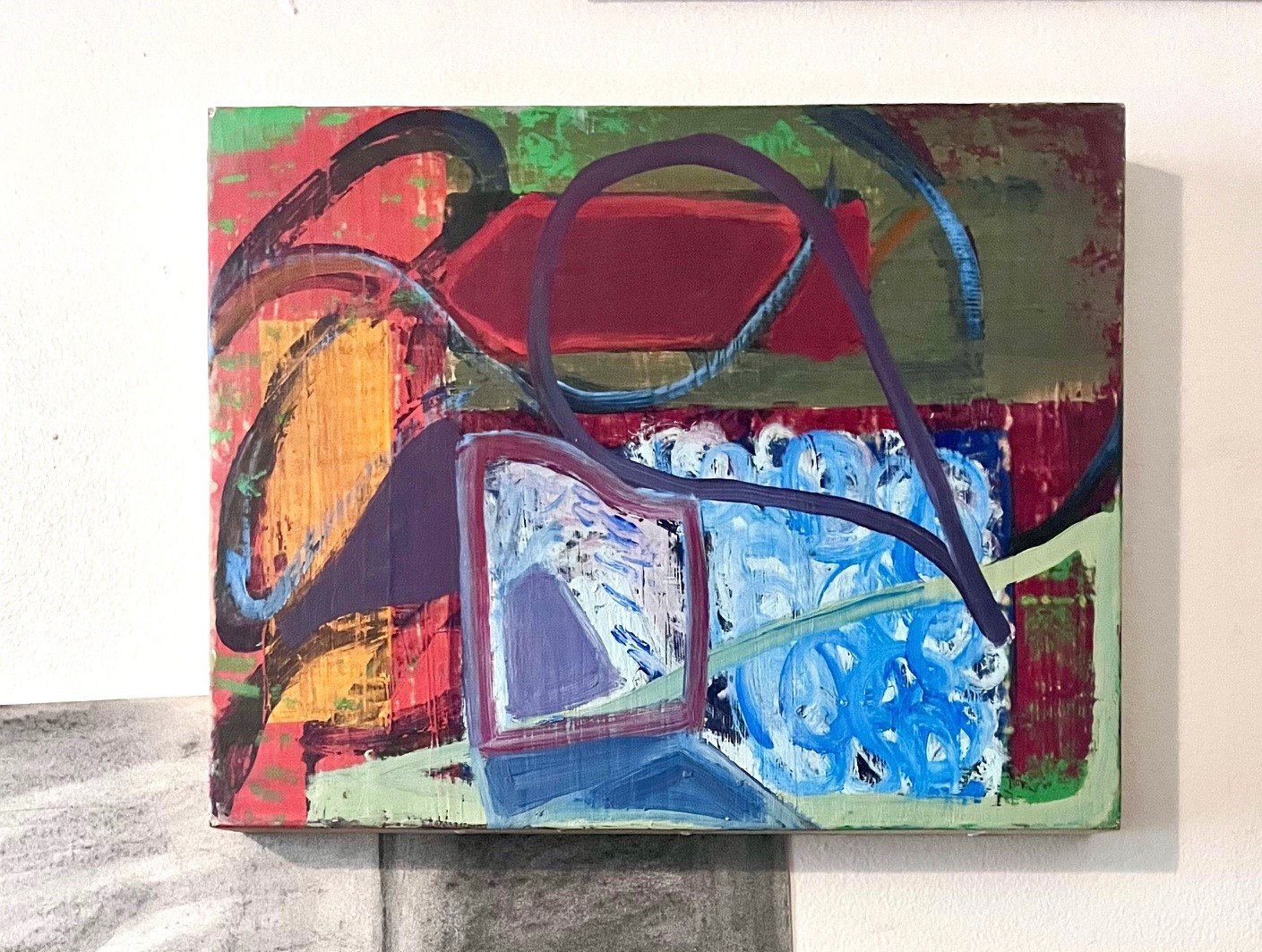 Abstract color passageway painting